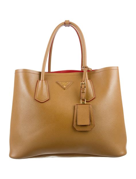 prada saffiano cuir medium bicolor double tote bag|saffiano leather prada.